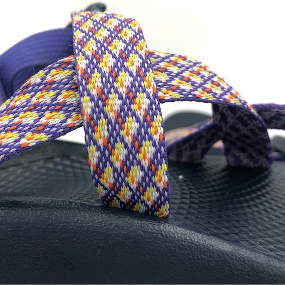 Chaco Sandals Purple Plaid Adjustable Strap Girls Size 2 - Picture 4 of 7
